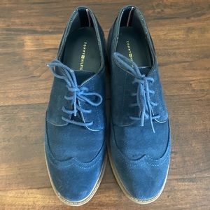 Tommy Hilfiger Blue Suede Shoes